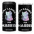 Harris 2024 4 in 1 Can Cooler Tumbler Cat Lady For Kamala Fans Madam President TB10 One Size: 16 oz Black Print Your Wear