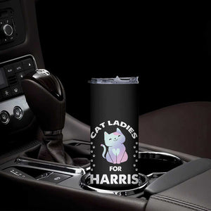 Harris 2024 Skinny Tumbler Cat Lady For Kamala Fans Madam President TB10 Print Your Wear