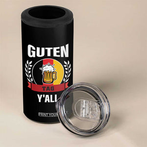 Oktoberfest German Flag 4 in 1 Can Cooler Tumbler Prost Guten Tag Y'all Beer Festival TB10 Print Your Wear