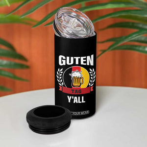 Oktoberfest German Flag 4 in 1 Can Cooler Tumbler Prost Guten Tag Y'all Beer Festival TB10 Print Your Wear