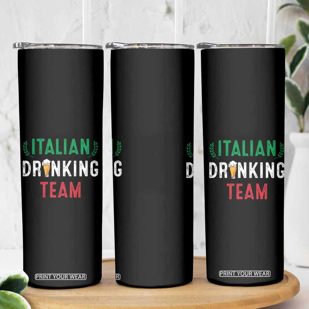 Funny Beer Alcohol Drunk Skinny Tumbler Oktoberfest Italian Drinking Team TB10 Print Your Wear