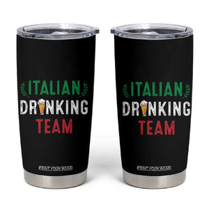 Funny Beer Alcohol Drunk Tumbler Cup Oktoberfest Italian Drinking Team TB10 Black Print Your Wear