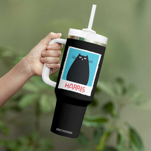 Cat Ladies Vote for Kamala President Tumbler With Handle Funny Kitty For Harris 2024 TB10 Print Your Wear