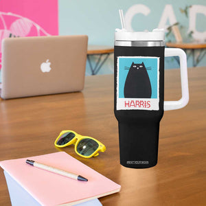 Cat Ladies Vote for Kamala President Tumbler With Handle Funny Kitty For Harris 2024 TB10 Print Your Wear