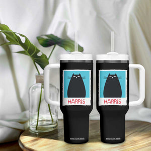 Cat Ladies Vote for Kamala President Tumbler With Handle Funny Kitty For Harris 2024 TB10 Print Your Wear