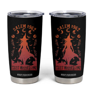 Halloween Witch Tumbler Cup Salem 1692 They Missed One TB10 Black Print Your Wear