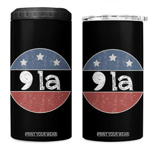 Kamala Harris 2024 4 in 1 Can Cooler Tumbler Comma La Madam President TB10 One Size: 16 oz Black Print Your Wear