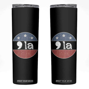 Kamala Harris 2024 Skinny Tumbler Comma La Madam President TB10 Black Print Your Wear