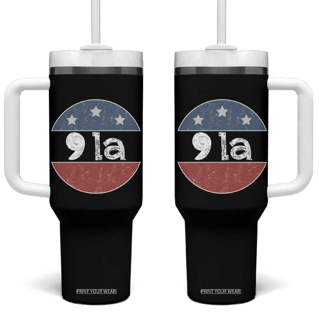 Kamala Harris 2024 Tumbler With Handle Comma La Madam President TB10 One Size: 40 oz Black Print Your Wear