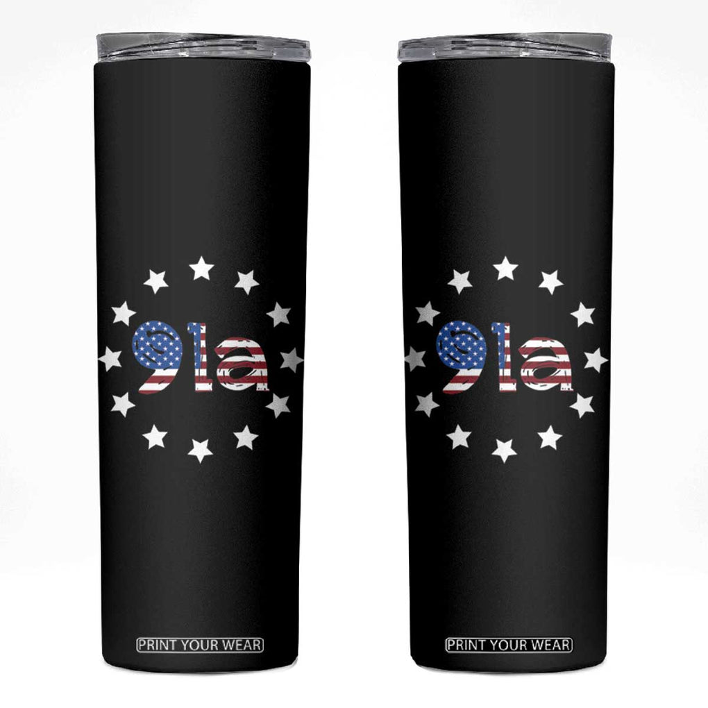 Kamala Harris 2024 Skinny Tumbler Comma La Presidential Election TB10 Black Print Your Wear