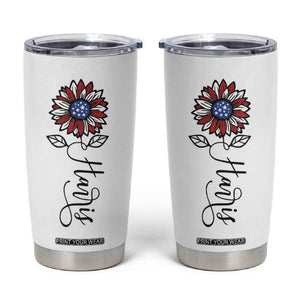 Harris 2024 Election Tumbler Cup Madam President Vintage Floral Sunflower American Flag TB10 White Print Your Wear