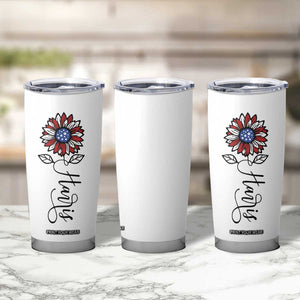 Harris 2024 Election Tumbler Cup Madam President Vintage Floral Sunflower American Flag TB10 Print Your Wear