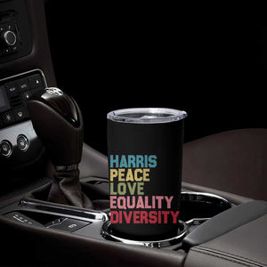 Harris 2024 Tumbler Cup Peace Love Equality Diversity TB10 Print Your Wear