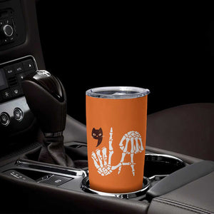 Halloween Kamala Harris 2024 Tumbler Cup Comma La Black Cat Skeleton TB10 Print Your Wear