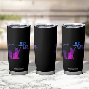 Kamala Harris 2024 Election Tumbler Cup Comma La Funny Cat First Female Madam President Gift for Women TB10 Print Your Wear