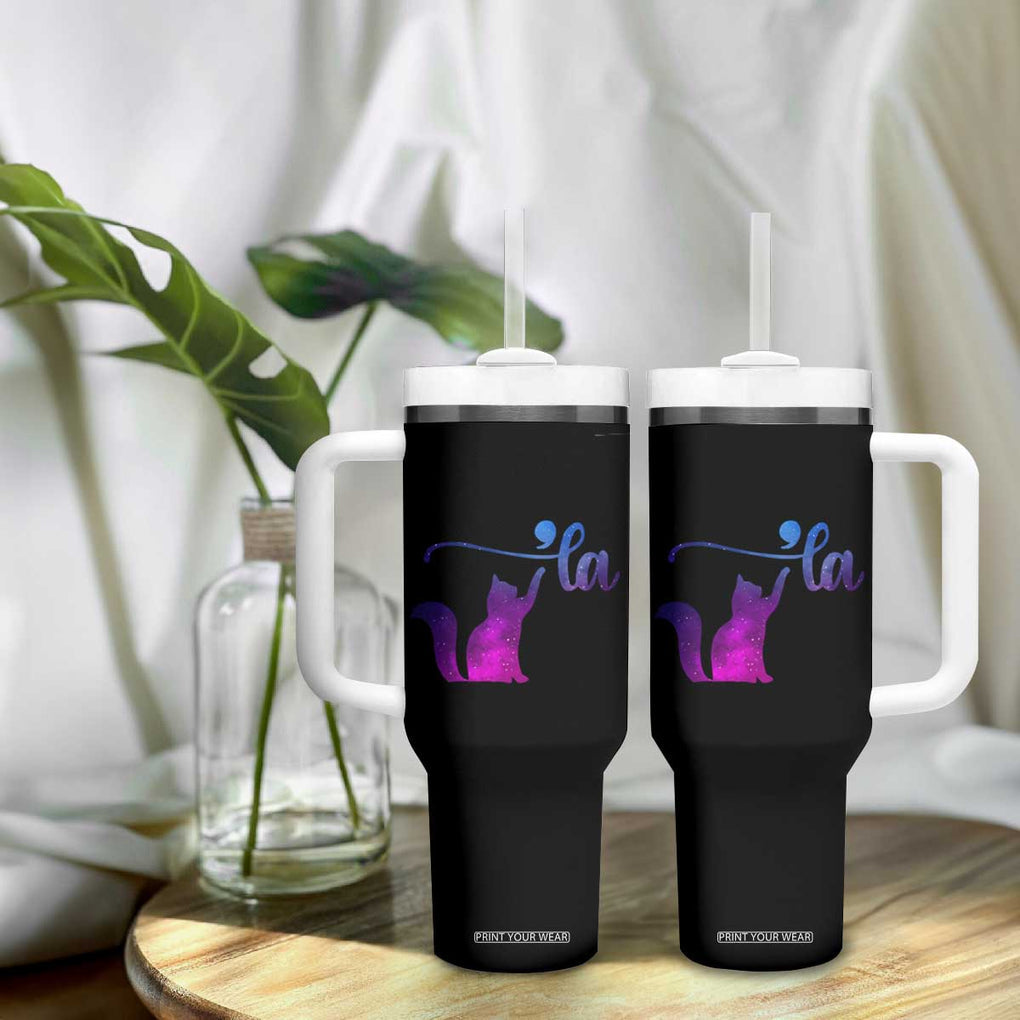 Kamala Harris 2024 Election Tumbler With Handle Comma La Funny Cat First Female Madam President Gift for Women TB10 Print Your Wear