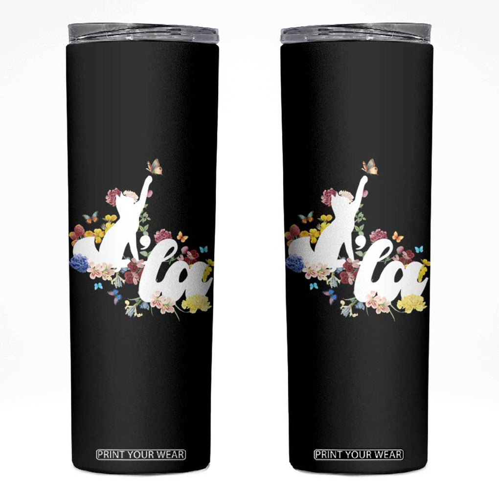 Kamala Harris 2024 Election Skinny Tumbler Comma La Funny Cat First Female Madam President Gift for Women TB10 Black Print Your Wear