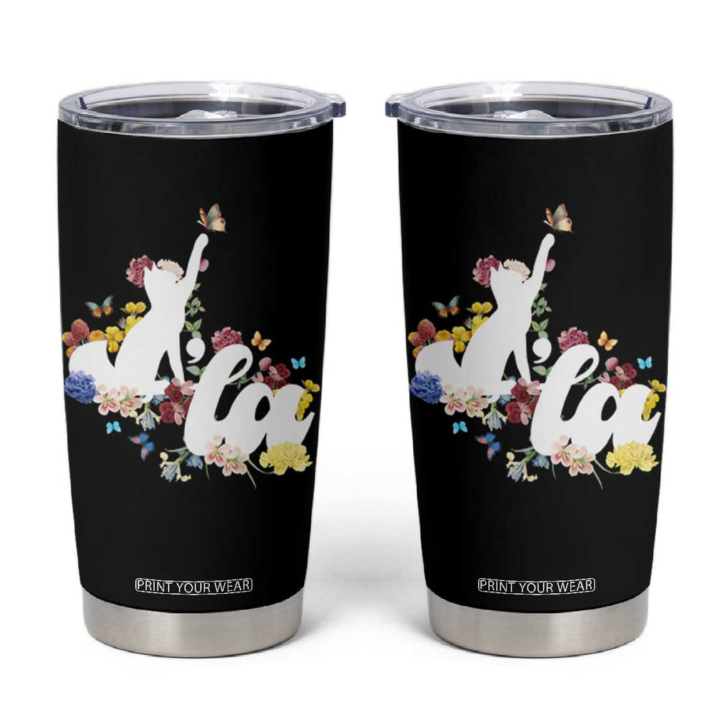 Kamala Harris 2024 Election Tumbler Cup Comma La Funny Cat First Female Madam President Gift for Women TB10 Black Print Your Wear