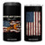 We're Not Going Back Kamala Harris 2024 Election 4 in 1 Can Cooler Tumbler Childless Cat Lady Vintage Western American Flag TB10 One Size: 16 oz Black Print Your Wear