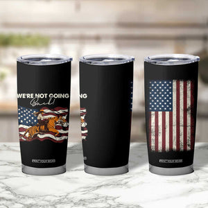 We're Not Going Back Kamala Harris 2024 Election Tumbler Cup Childless Cat Lady Vintage Western American Flag TB10 Print Your Wear