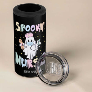 Halloween Nurse 4 in 1 Can Cooler Tumbler Spooky Nurse Ghost Nursing Halloween TB10 Print Your Wear