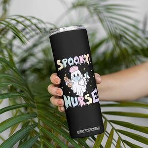 Halloween Nurse Skinny Tumbler Spooky Nurse Ghost Nursing Halloween TB10 Print Your Wear