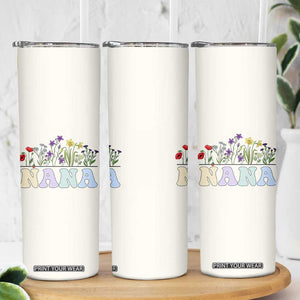 Nana Grandma Gift Skinny Tumbler Grandma's Garden Mother's Day For Grandma Mimi TB10 Print Your Wear