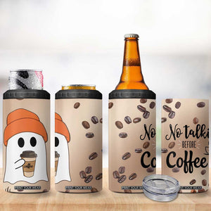 Gnome Drinking Coffee 4 in 1 Can Cooler Tumbler Funny Halloween Coffee Lover TB10 Print Your Wear