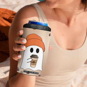 Gnome Drinking Coffee 4 in 1 Can Cooler Tumbler Funny Halloween Coffee Lover TB10 Print Your Wear