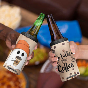 Gnome Drinking Coffee 4 in 1 Can Cooler Tumbler Funny Halloween Coffee Lover TB10 Print Your Wear