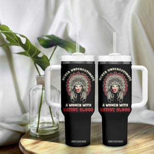 Native American Indian Pride Tumbler With Handle Tribe Tribal A Woman With Native Blood TB10 Print Your Wear