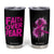 Breast Cancer Awareness Tumbler Cup Christian Gift Pink Ribbon USA Flag Sunflower Faith Over Fear TB10 Black Print Your Wear