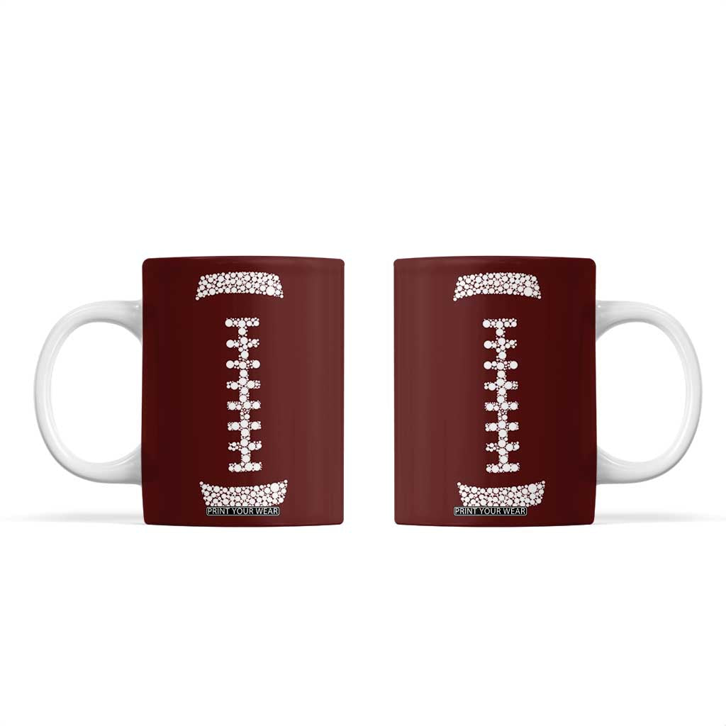 American Football Coffee Mug Dots International Dot Day TB10 Brown Print Your Wear