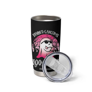 Breast Cancer Is Boo Sheet Tumbler Cup Halloween Pink Ghost TB10 Print Your Wear