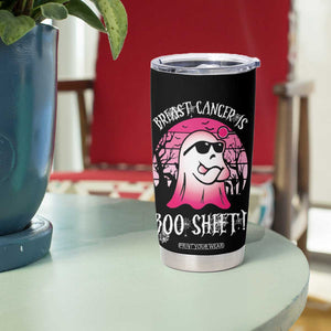 Breast Cancer Is Boo Sheet Tumbler Cup Halloween Pink Ghost TB10 Print Your Wear