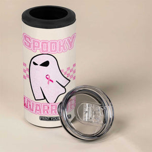 Breast Cancer Awareness 4 in 1 Can Cooler Tumbler Pink Ribbon Boojee Halloween Spooky Warriror TB10 Print Your Wear