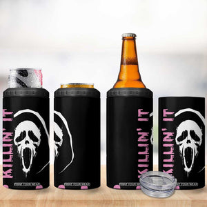 Halloween Decoration Horror Gift 4 in 1 Can Cooler Tumbler Scary Movies Iced Coffee TB10 Print Your Wear