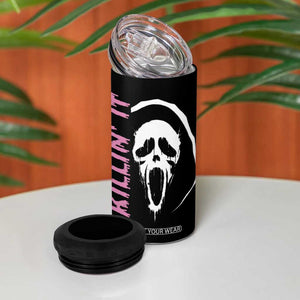 Halloween Decoration Horror Gift 4 in 1 Can Cooler Tumbler Scary Movies Iced Coffee TB10 Print Your Wear