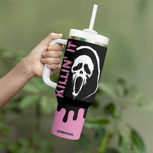 Halloween Decoration Horror Gift Tumbler With Handle Scary Movies Iced Coffee TB10 Print Your Wear