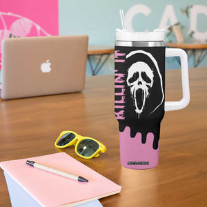 Halloween Decoration Horror Gift Tumbler With Handle Scary Movies Iced Coffee TB10 Print Your Wear