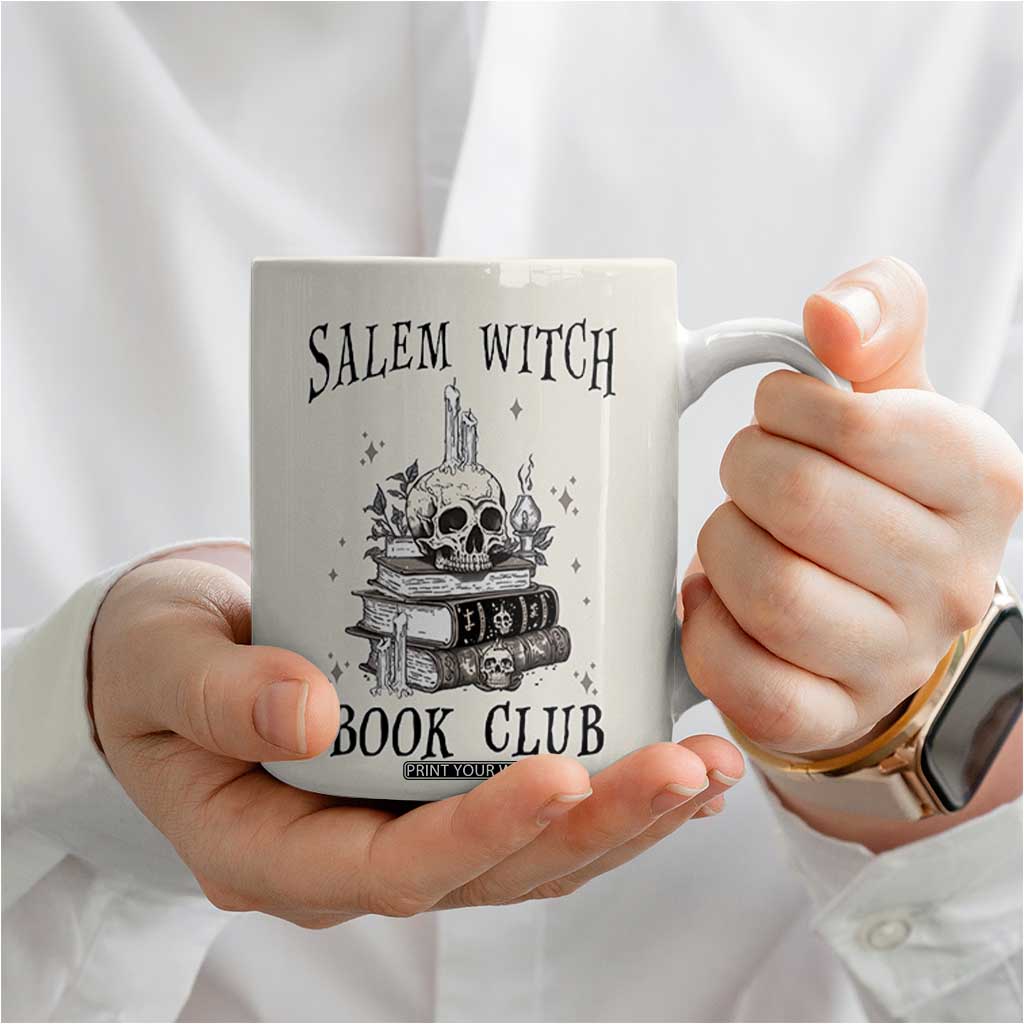 Salem Book Club Coffee Mug Retro Witch Vibes Book Lovers TB10 Print Your Wear