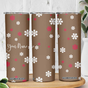 Personalized Family Christmas Gifts Skinny Tumbler Custom Name Hot Chocolate Cup Matching Group Christmas Gift TB10 Print Your Wear