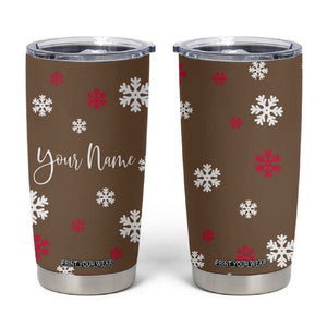 Personalized Family Christmas Gifts Tumbler Cup Custom Name Hot Chocolate Cup Matching Group Christmas Gift TB10 Brown Print Your Wear