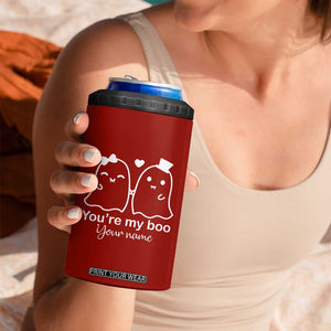 Personalized Gift For Her 4 in 1 Can Cooler Tumbler You're My Boo Halloween Christmas Valentines Birthday Gifts TB10 Print Your Wear