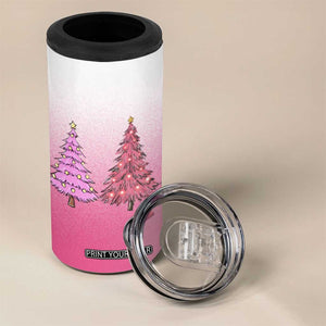 Pink Christmas 4 in 1 Can Cooler Tumbler Xmas Trees Pinkmas Gift For Her TB10 Print Your Wear