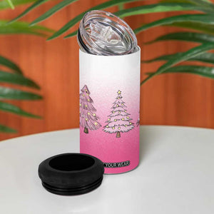 Pink Christmas 4 in 1 Can Cooler Tumbler Xmas Trees Pinkmas Gift For Her TB10 Print Your Wear