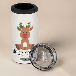 Personalized Christmas 4 in 1 Can Cooler Tumbler Reindeer Hot Chocolate Mug Xmas Gifts for Kids TB10 Print Your Wear