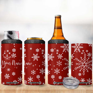 Personalized Christmas 4 in 1 Can Cooler Tumbler Custom Name Xmas Gifts for Mom Her Coworkers TB10 Print Your Wear