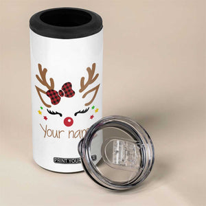 Personalized Christmas 4 in 1 Can Cooler Tumbler Custom Name Xmas Gift For Kids Girls Face Family Matching Set TB10 Print Your Wear