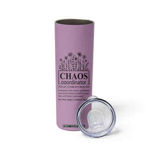 Chaos Coordinator Thank YouGift Skinny Tumbler Christmas Gifts for Colleague Coworker Travel Mug Purple TB10 Print Your Wear